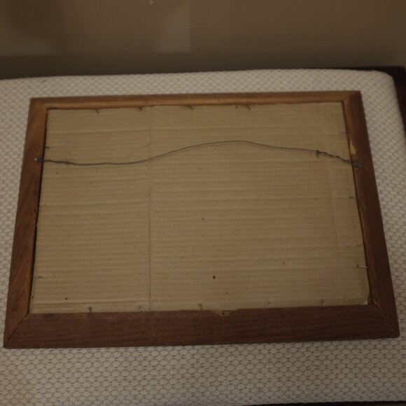 Vintage Nautical Sunset Painting Framed Coastal Scene by Gallo - Picture 5 of 5